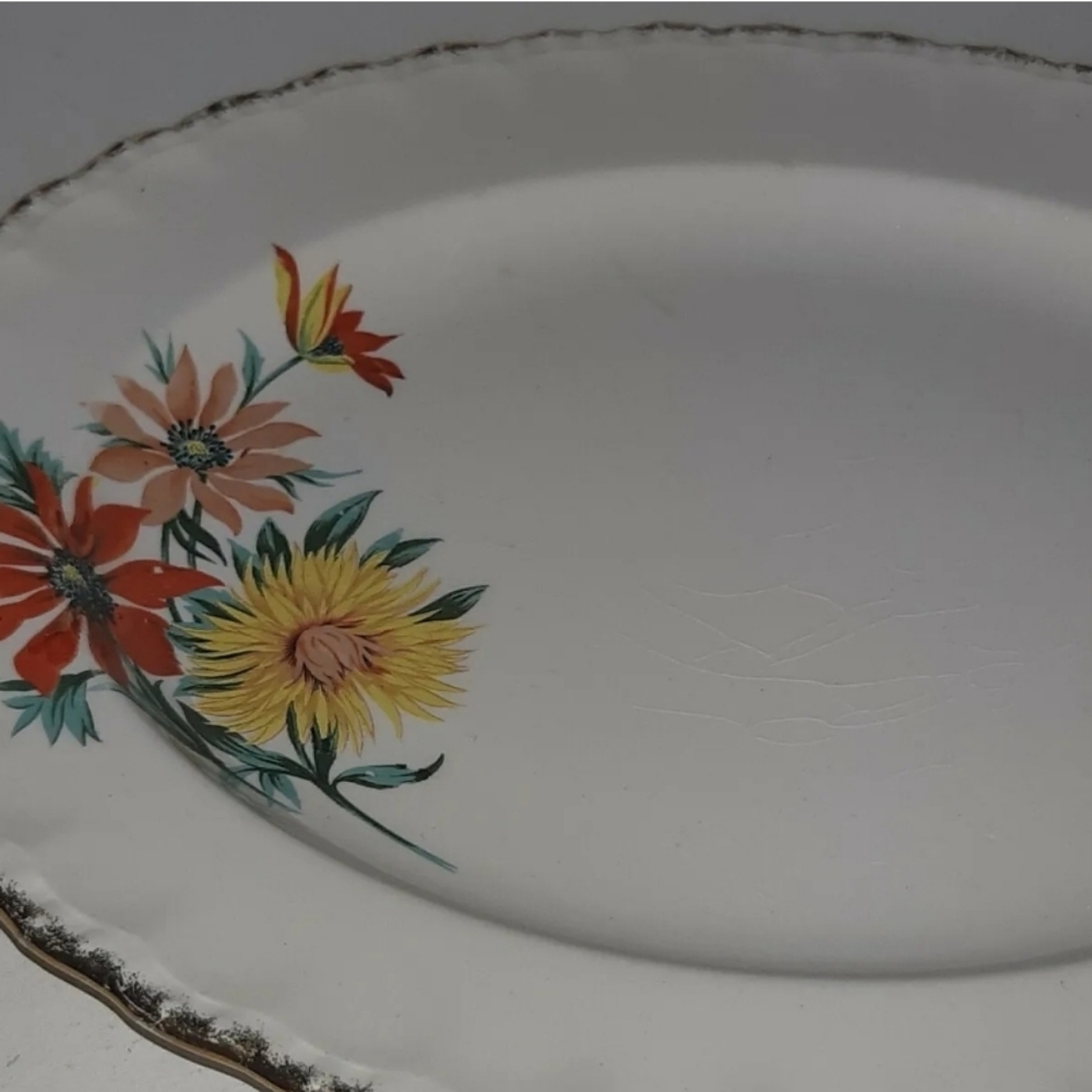 Vintage Cream Petal Grindley england plate  ''A''  white/cream - Picture 6 of 7